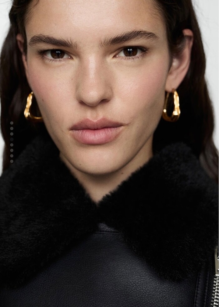 Mango İçi kürk mont - Görsel 5