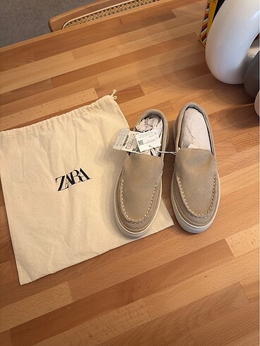39 Beden ten rengi Renk Zara deri loafer