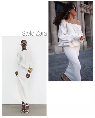 Zara Pullu Triko Pantolon