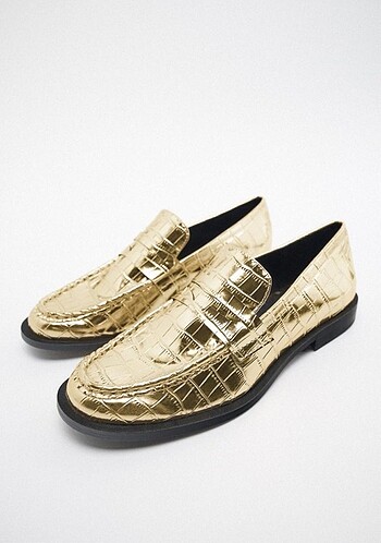Zara Timsah Desen Loafer