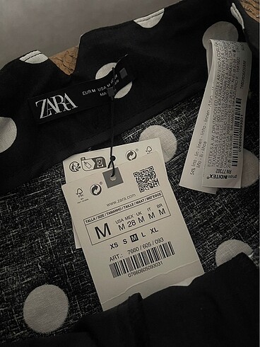 Zara Keten Karışımlı Puantiyeli Pantolon (7) - Görsel 9