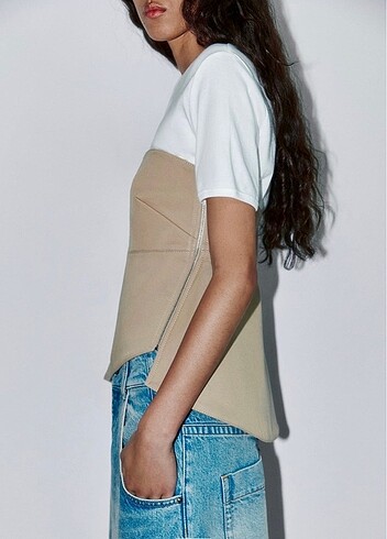 m Beden Zara Limited Edition Asimetrik Bluz