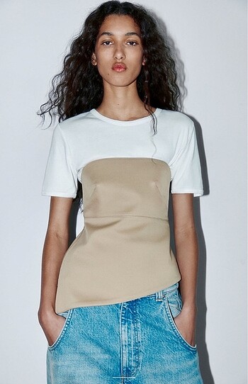 Zara Zara Limited Edition Asimetrik Bluz
