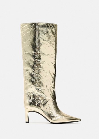 Zara Metalik Çizme - Görsel 2