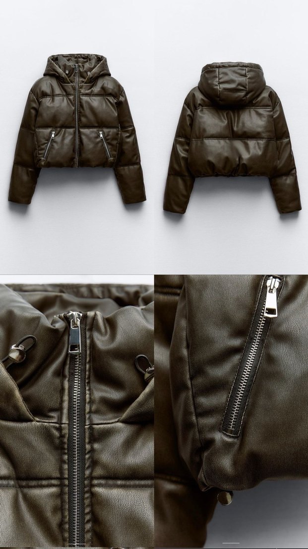 Zara Vintage Görünümlü Mont - Görsel 4