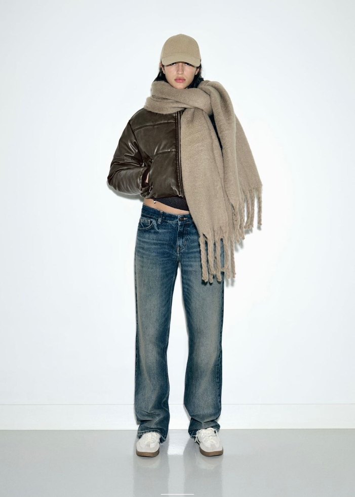 Zara Vintage Görünümlü Mont - Görsel 2