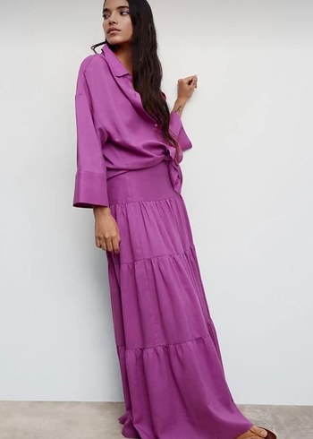 Mango Volanlı Uzun Etek - Görsel 5