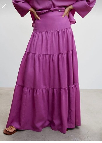 Mango Volanlı Uzun Etek - Görsel 2