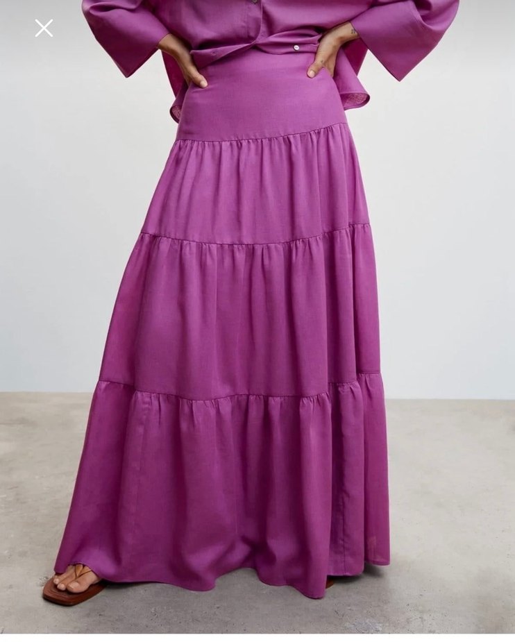 Mango Volanlı Uzun Etek - Görsel 2