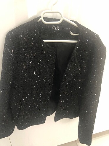 Zara Zara Pullu dokulu blazer