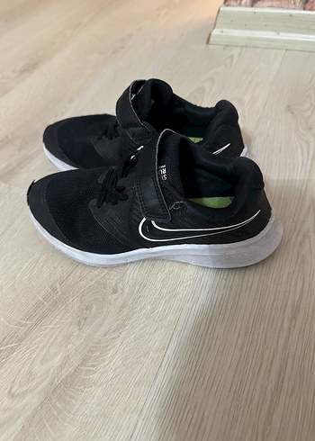 Siyah Erkek Çocuk Nike Spor Ayakkabı Velcro