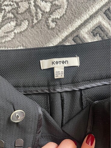 m Beden siyah Renk KOTON KUMAŞ PANTALON