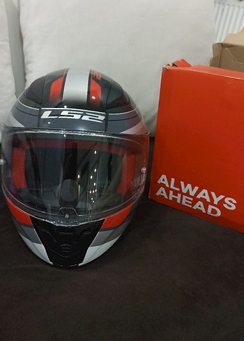 LS2 Rapid Slide Kask (Beyaz-Siyah-Kırmızı) - Görsel 5