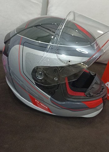 LS2 Rapid Slide Kask (Beyaz-Siyah-Kırmızı) - Görsel 6