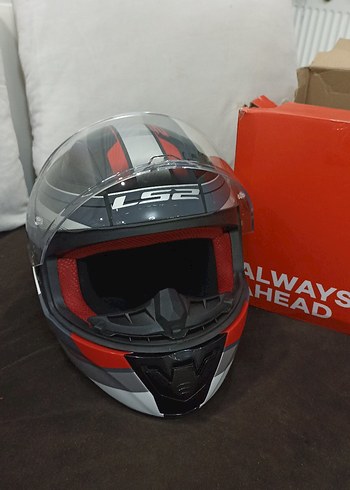 LS2 Rapid Slide Kask (Beyaz-Siyah-Kırmızı) - Görsel 7