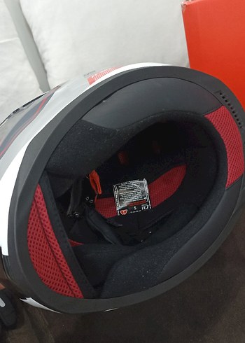 LS2 Rapid Slide Kask (Beyaz-Siyah-Kırmızı) - Görsel 2