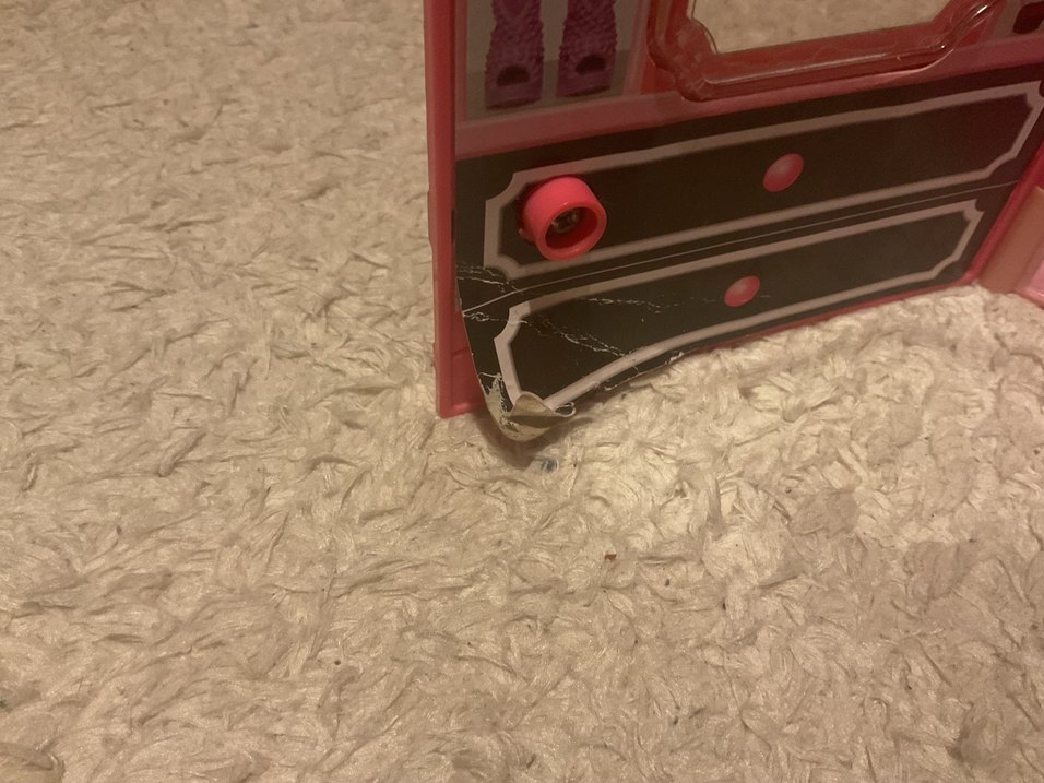 Parlak Pembe Barbie Çocuk Gardırop - Görsel 3