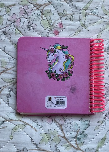  Beden Renk Parlak Pembe Unicorn Defter