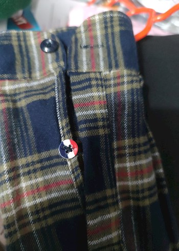 s Beden kahverengi Renk tommy Hilfiger ekoseli gömlek