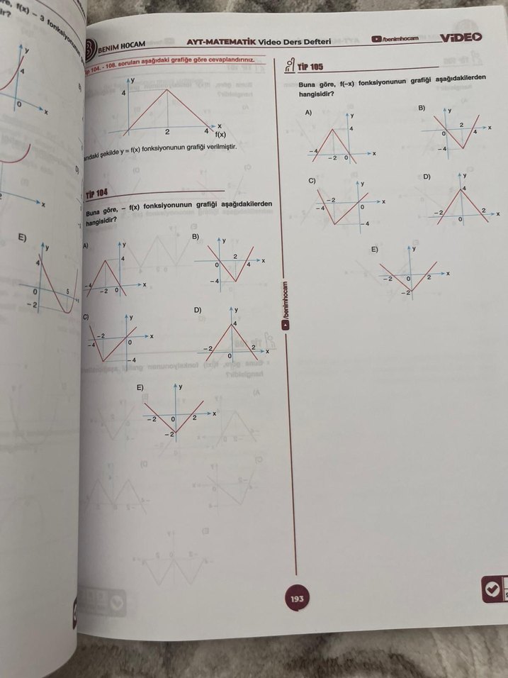 Benim Hocam 2021 AYT Matematik Video Ders Defteri - Görsel 3