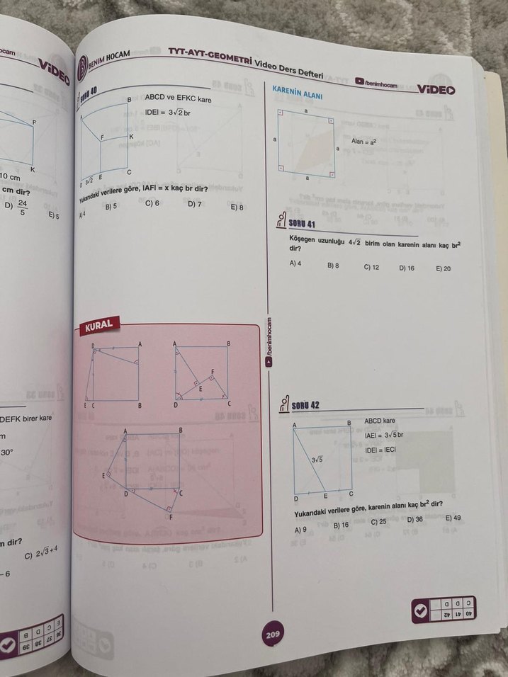 2021 Benim Hocam TYT-AYT Geometri Video Ders Defteri - Görsel 3
