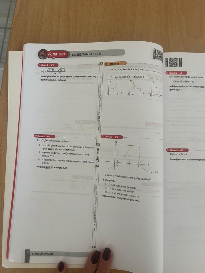 90 Günde AYT Matematik Kampı Video Ders Kitabı mert hoca - Görsel 3