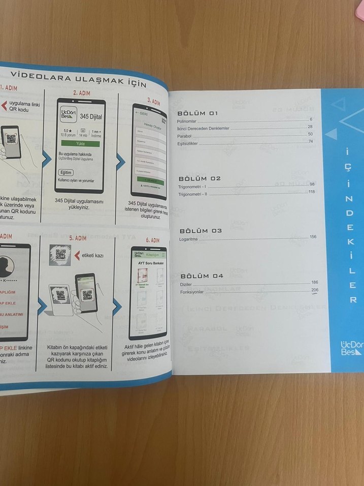 AYT Matematik Soru Bankası ÜÇDÖRTBEŞ YAYINLARI - Görsel 2