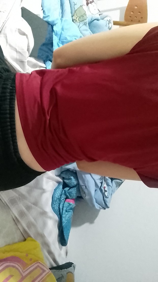 Bordo Drapeli Yüksek Yakalı Hamile Bluzu - Görsel 3