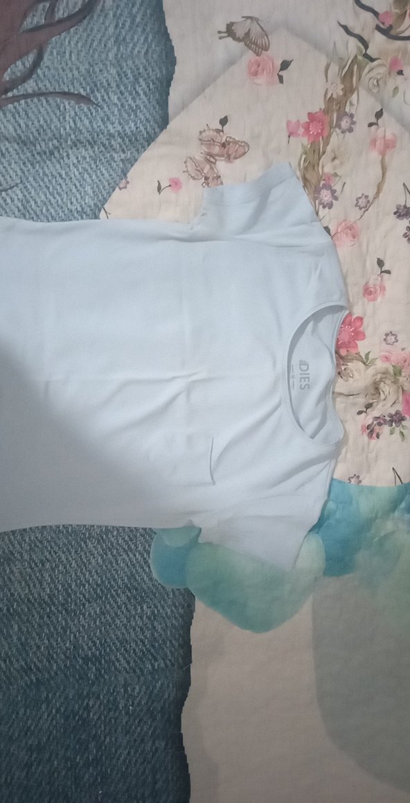 Bebe mavisi Kısa Kollu crop - Görsel 2