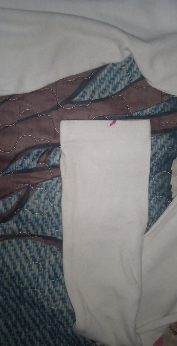 Beyaz  uzun kollu crop m beden - Görsel 2