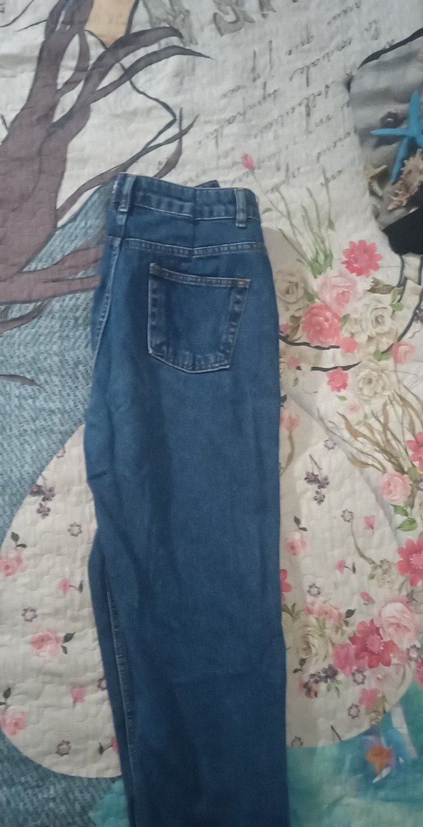 Mavi Rahat Kesim Midi Kadın Kot Pantolon - Görsel 2