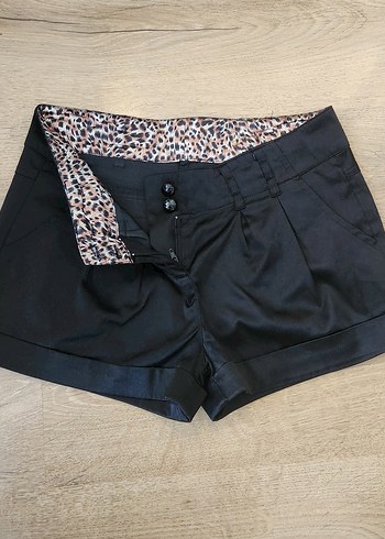 Vintage Siyah Mini Şort