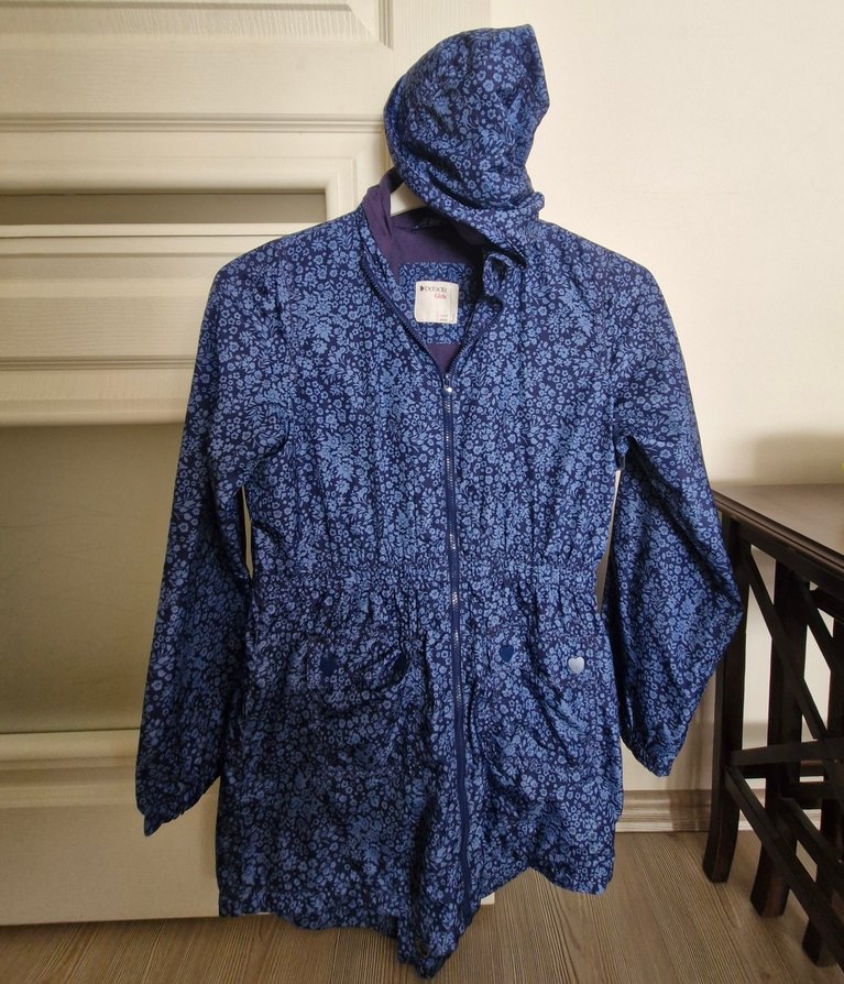 DeFacto Girls Mavi Yağmurluk (Şapkalı ve cepli) - Görsel 2