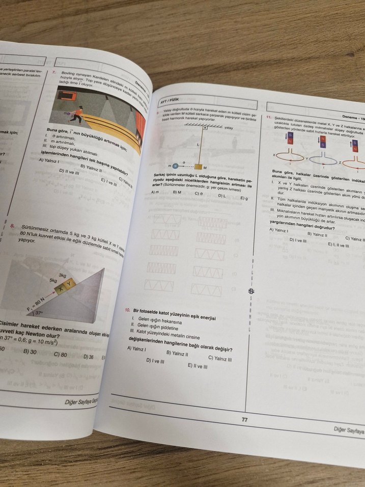 Bilgi Sarmal AYT Fizik Branş Denemeleri 25x14 - Görsel 3