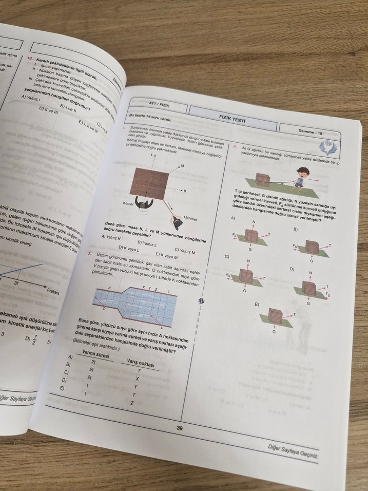 Bilgi Sarmal AYT Fizik Branş Denemeleri 25x14 - Görsel 4