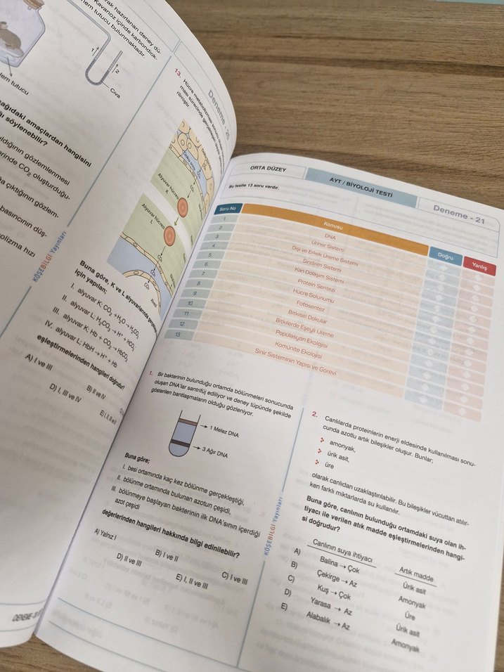 AYT Biyoloji 25'li Deneme - Görsel 2
