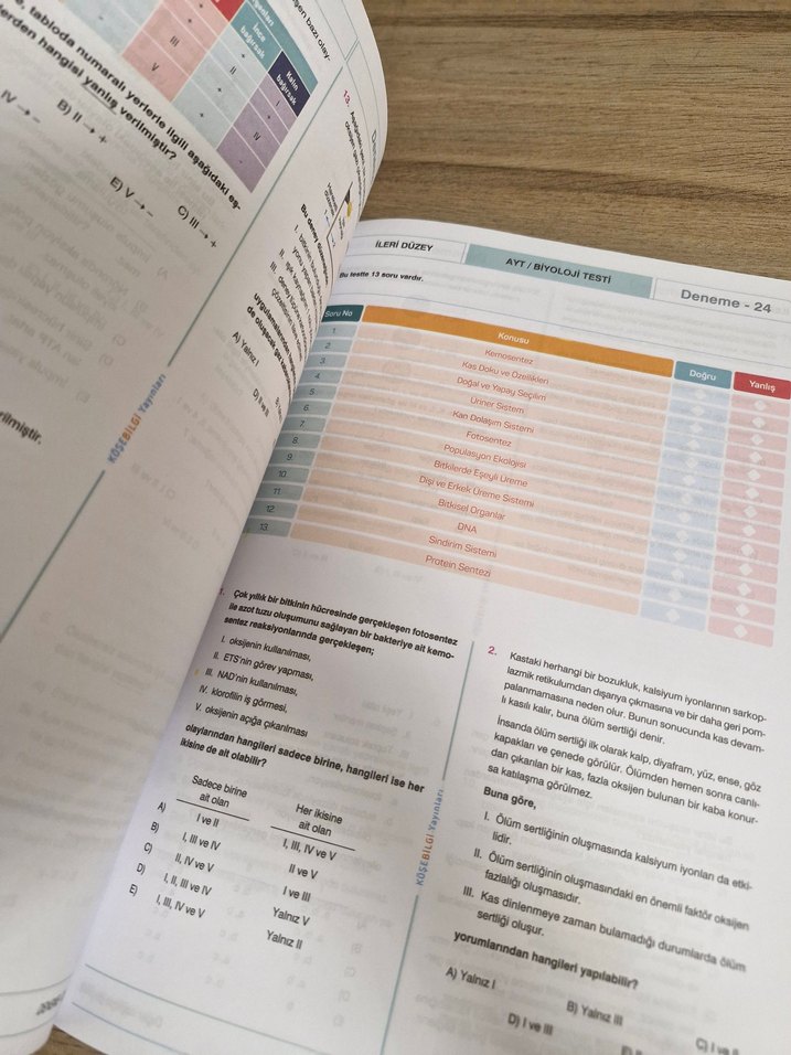 AYT Biyoloji 25'li Deneme - Görsel 3