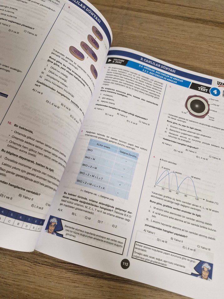 TYT Biyoloji Soru Bankası Planet 1123 Video Çözümlü - Görsel 2