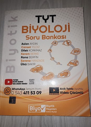 TYT Biyoloji Soru Bankası Video Çözümlü