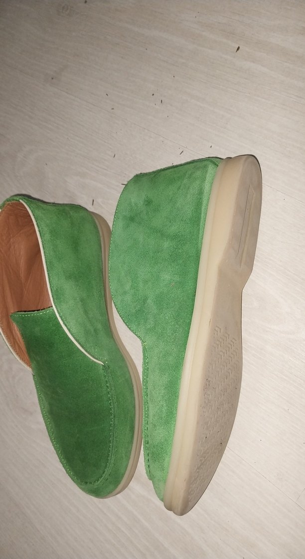 40 numara Kadın Yeşil Süet Ayakkabı - Görsel 2