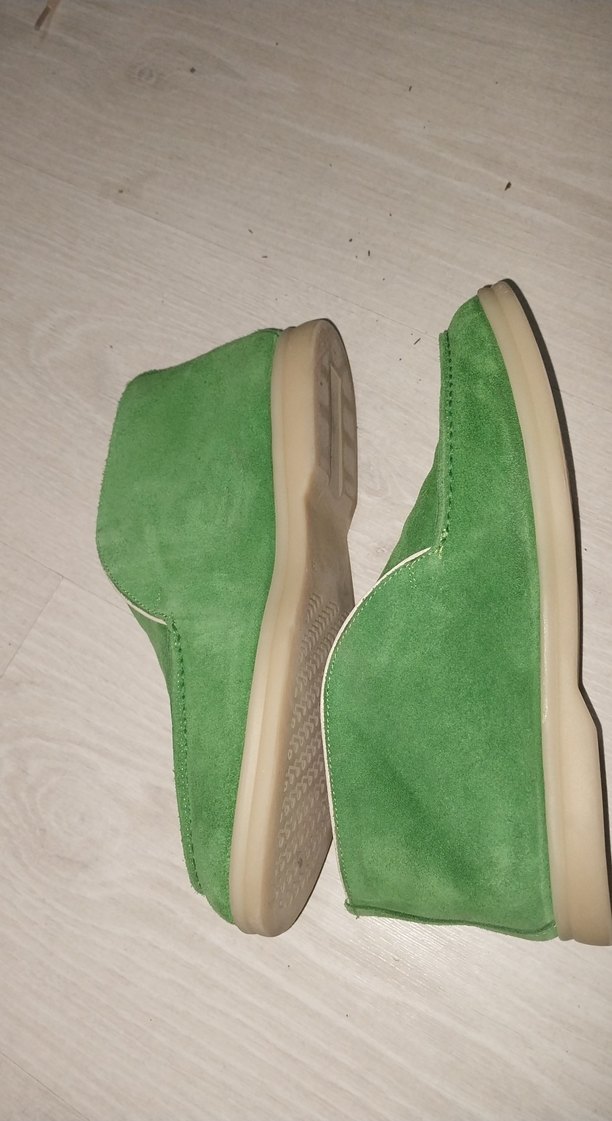 40 numara Kadın Yeşil Süet Ayakkabı - Görsel 4