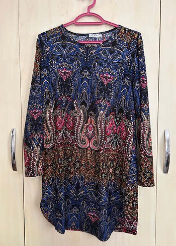 Diğer Bohem Desenli Tunik L/XL