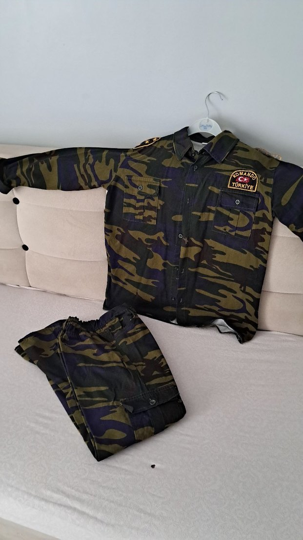 Erkek Çocuk Kamuflaj Desenli Takım - Görsel 3