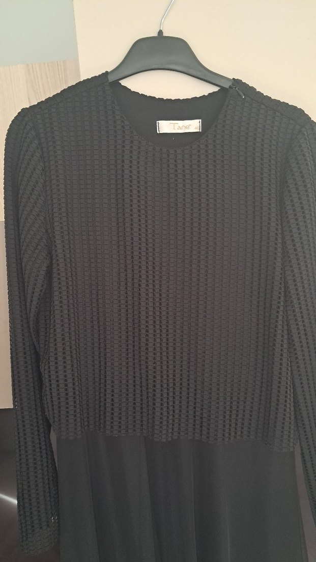 Kadın Siyah pilili  abiye elbise - Görsel 5