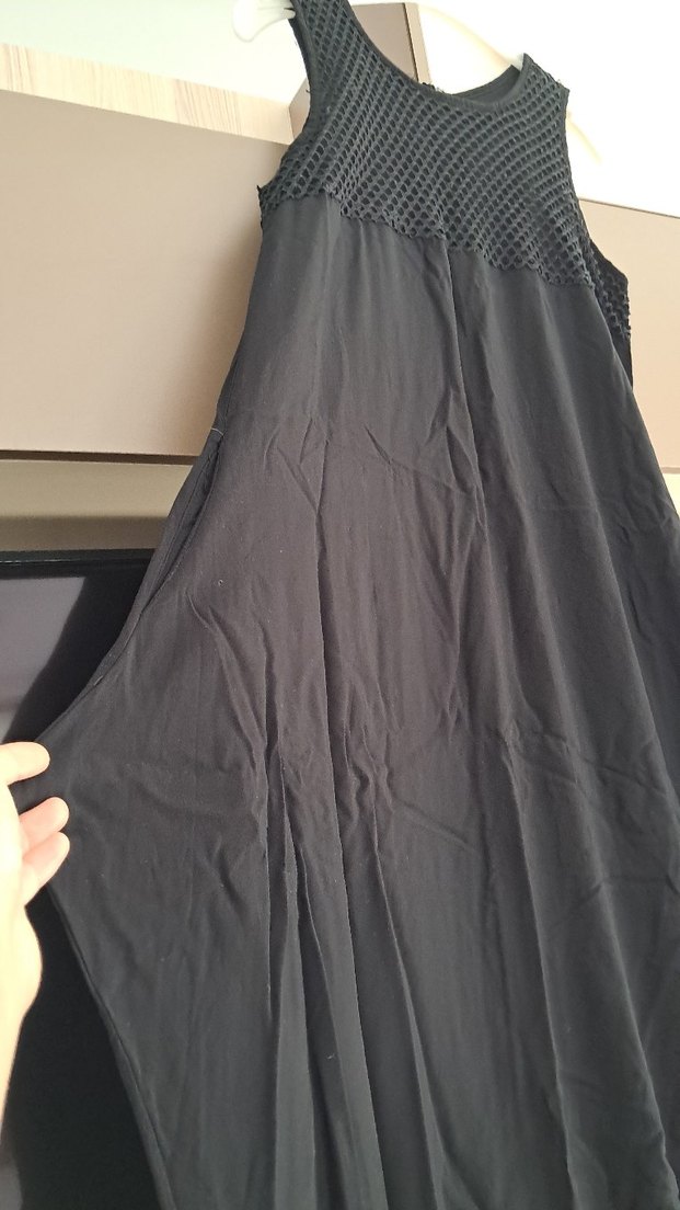 Kadın Siyah Midi Goth Elbise - Görsel 2