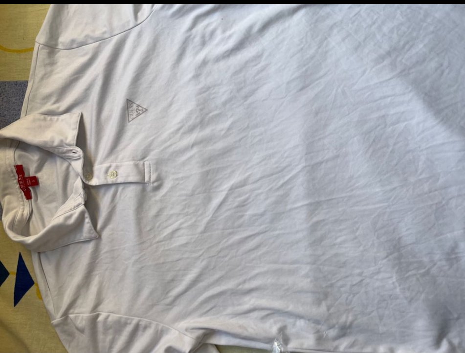 Guess Beyaz Erkek Kısa Kollu Polo Tişört - Görsel 2