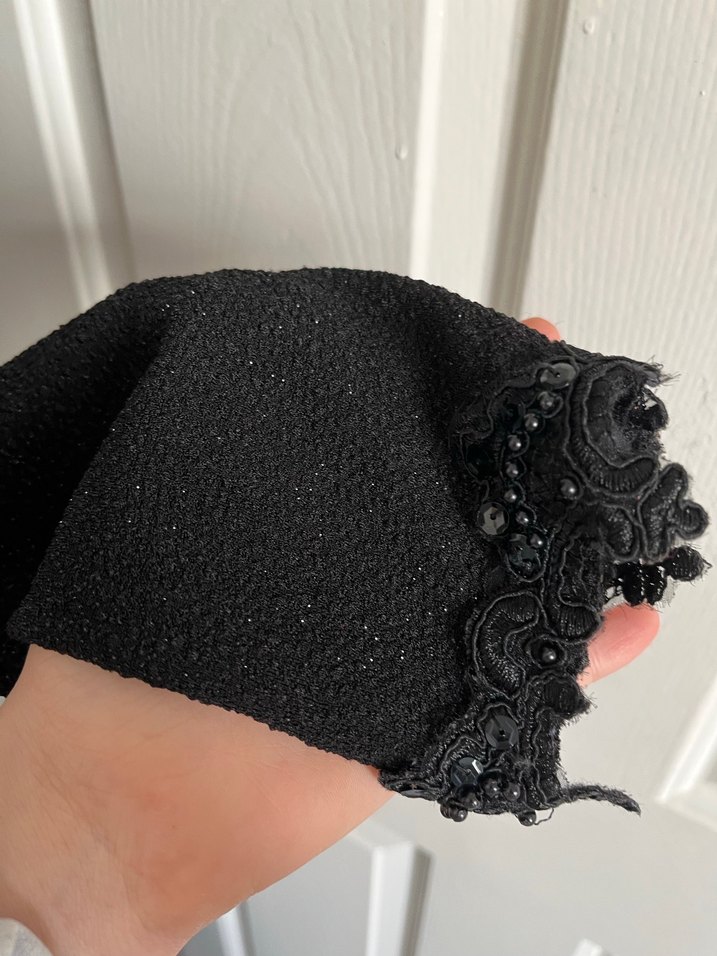 Uzun Kollu Mor Gotik Elbise - Görsel 3