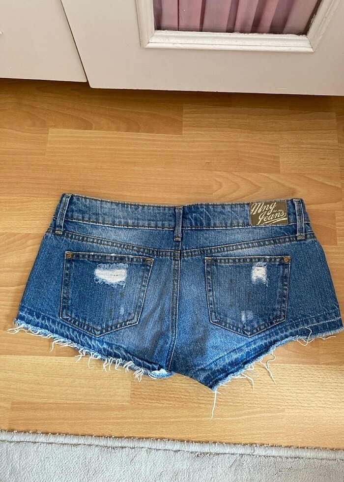 kısa kot şort - Görsel 2