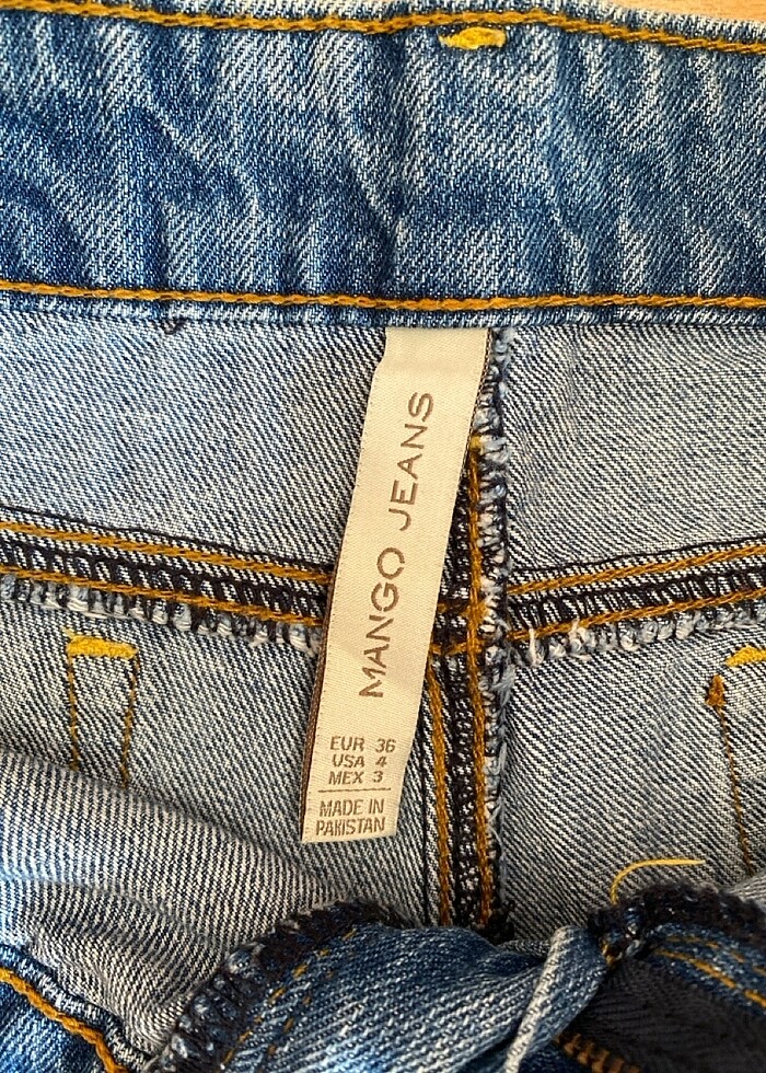 kısa kot şort - Görsel 3