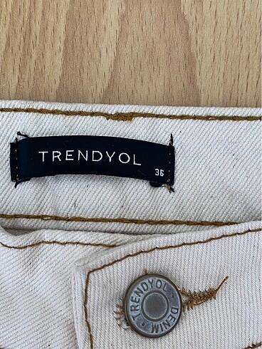 Ekru renk jean - Görsel 5